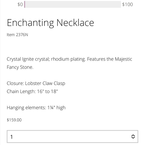 Touchstone Crystal Enchanting Necklace - Picture 3 of 6